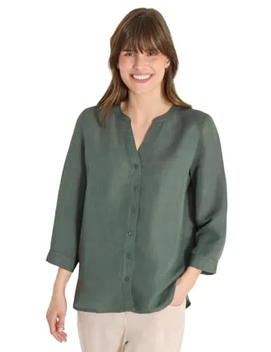 Cecil Damen 3/4-Arm Bluse aus Leinenmix von CECIL