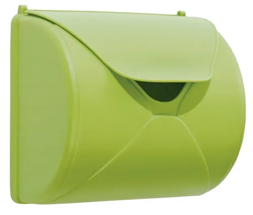 Kinder Briefkasten aus Kunststoff in limon grün - Bunter Briefkasten für Kinder, ideal für kreative Postspiele und zur Förderung der Fantasie, perfekt für den Innen- und Außenbereich.