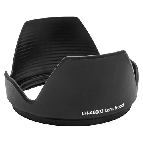 vhbw Gegenlichtblende Ersatz für Tamron LH-AB003 für Objektiv Schwarz, Kunststoff, tulpenförmig, 9,6 cm