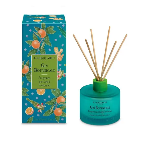 L'erbolario Duft für Legni - Duftend Gin Botanicals 125 ML - Erfrischender Lufterfrischer mit einzigartigen Botanicals, ideal für jeden Raum. Genießen Sie die harmonische Duftkomposition für eine angenehme Atmosphäre.