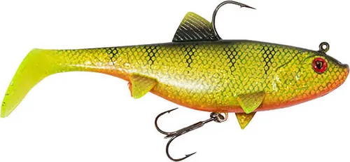 Fox Rage Replicant wobble - Gummifisch Swimbait, Farbe:UV Natural Perch, Länge / Gewicht:18cm - 90g