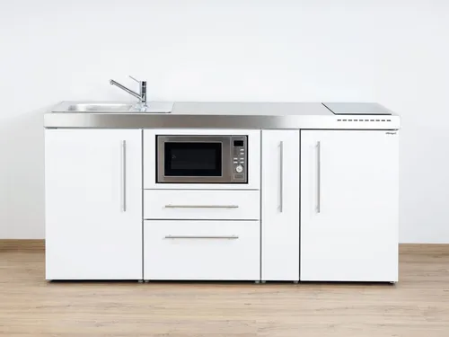 Stengel Miniküche MPM 180 A mit Kühlschrank, Mikrowelle und Apothekerauszug