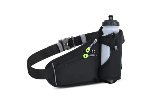 Sport-Knight® Laufgürtel Outdoor Bauchtasche – Wasserfest & Verstellbar in Schwarz