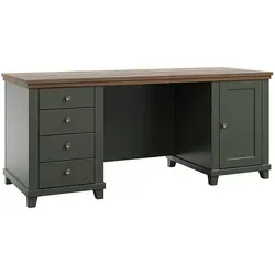 Petits-meubles Schreibtisch in Grün, 180x77x70 cm in grün von Petits-meubles