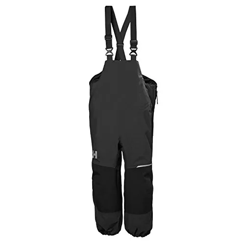 Helly Hansen Kinder Unisex Hose Shelter 2 Bib, schwarz - Jagdsport Hose mit Helly Tech Performance: wasserdicht, winddicht und atmungsaktiv für optimalen Schutz bei jedem Wetter.