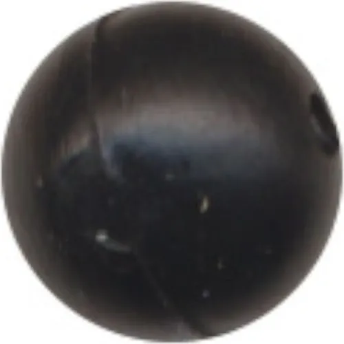 FTM Gummiperlen schwarz - Perlen, Größe/Packungsinhalt:5mm / 20 Stück