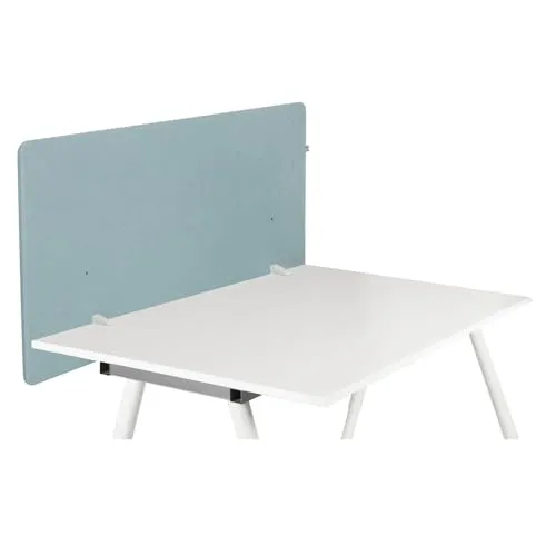 hjh OFFICE Akustik Tischtrennwand FLEXMIUT D1 62x120 cm - Sichtschutz & Trennwände mit schalldämmender Funktion, ideal für Büros und Wartebereiche, schnell anbringbar und als Pinnwand nutzbar.