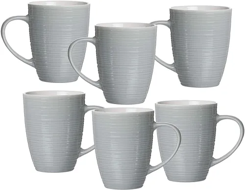 Ritzenhoff & Breker Kaffeebecher-Set Suomi, 6-teilig - Thermobehälter aus hochwertigem Porzellan, spülmaschinenfest und mit schlichter, eleganter Rundform für stilvolles Kaffeegenuss.