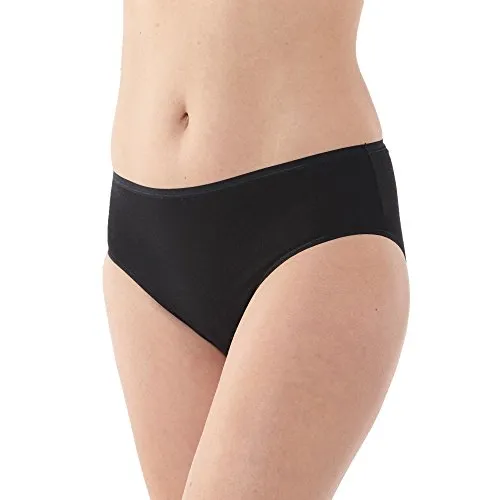 Produktbild Schiesser Damen Slip Baumwolle Stretch Essentials Unterwäsche Slip (3er Pack), Schwarz (schwarz 000), 42