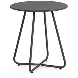 Gartenbeistelltisch Jable aus Metall Ø 45 cm, Anthrazit
