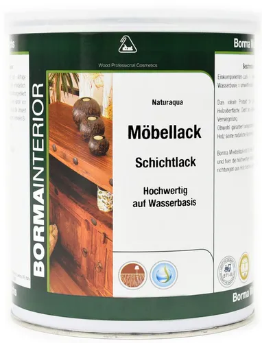 BORMA Treppen- und Parkettlack Acryl Holzlack Transparent, Vereint ein natürliches Oberflächenbild mit starkem Schutz vor Abrieb