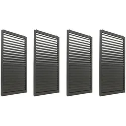 Produktbild Berlinlodge Schiebetür Anthrazit 369x206 cm für Pergola