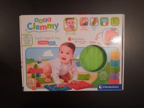 Clementoni Soft Pad Sensoren Pad - Motorikspielzeug für Babys, ideal für drinnen und draußen, fördert die sensorische Entwicklung und die motorischen Fähigkeiten.