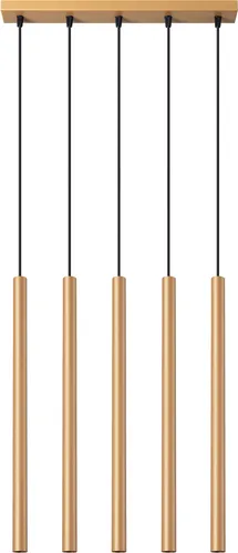 Pendelleuchten PASTELO 5L golden - Moderne Pendelleuchte mit 5 LED-Lichtern, beeindruckenden Licht-Effekten und 5 Jahren Herstellergarantie – ideal für stilvolle Innenräume.