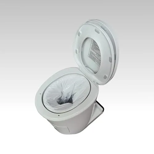 Verschweißende Toilette 12V inklusive Akku mit USB-C-Anschluss | Camping WC chemiefrei | SOFORT VERFÜGBAR