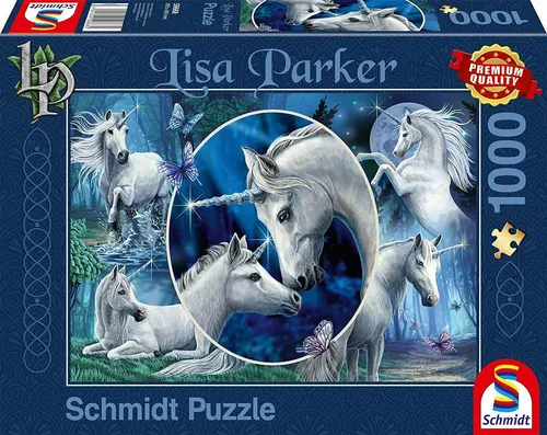 Anmutige Einhörner|Lisa Parker|1000 Teile|59668|Schmidt Premium Puzzle|NEU