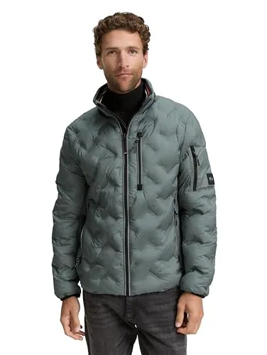 TOM TAILOR Outdoorjacke grün M (48) - Funktionsjacke aus 100% Polyester, ideal für Outdoor-Aktivitäten, pflegeleicht und in modischem washed jasper green erhältlich.