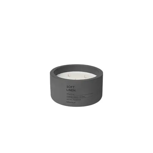 Blomus FRAGA Duftkerze Soft Linen - Magnetische Betonkerze - Kerzenständer & Teelichthalter, magnetisch und im eleganten Art déco Stil, sorgt für ein stilvolles Ambiente in Ihrem Zuhause.