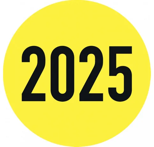 Dreifke Hinweisschild Klebepunkte/Markierungspunkte aus Papier, 2025 - Rolle - 35 mm Papier, Papier selbstklebend