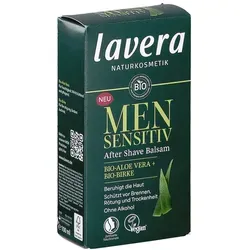 lavera Men sensitiv After Shave Balsam - Balms für Nachbehandlungen - Beruhigt irritierte Haut mit Bio-Aloe Vera und Bio-Birke, schützt vor Brennen und Rötung, zieht schnell ein und pflegt intensiv.