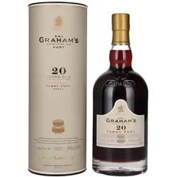 Graham's 20 Years Old Tawny Port in Geschenkhülse - Exquisiter Portwein mit nussigen Aromen und einem eleganten Finish, ideal zu Desserts und perfekt als Geschenk.
