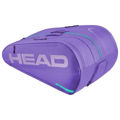 Head Tennis-Racketbag Tour Racquet Bag XL (Schlägertasche, 3 Hauptfächer) 2026 lila 12er - Die TOUR RACQUET BAG XL von HEAD bietet stilvolles Design in lila und viel Stauraum für Ihre Schläger. Mit praktischen Außentaschen für schnellen Zugriff und hochwertiger Verarbeitung ist sie ideal für den aktiven Tennisspieler.