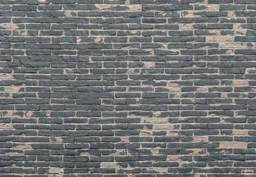 Komar Vlies Fototapete PAINTED BRICKS 368x248 cm - Wanddekoration im Industrial Look mit hochwertigem Qualitätsvlies, umweltfreundlich und geruchsfrei. Ideal für stilvolle Wohnzimmer und einfache Montage.