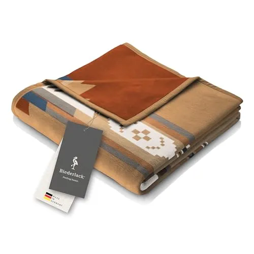 Biederlack Wohndecke Montana, Ethno-Sofadecke 150x200 cm in braun von Biederlack