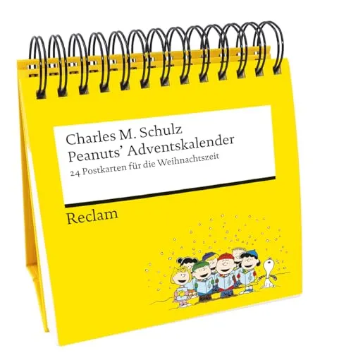 Peanuts’ Adventskalender: 24 Postkarten für die Weihnachtszeit - Peanuts Adventskalender für Erwachsene mit Spiralbindung, 24 lustigen Comics auf heraustrennbaren Postkarten – perfekt für eine fröhliche Vorweihnachtszeit!