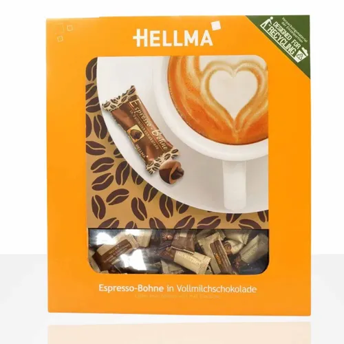 Hellma schokolierte Espressobohnen Vollmilch ca. 380 Stk