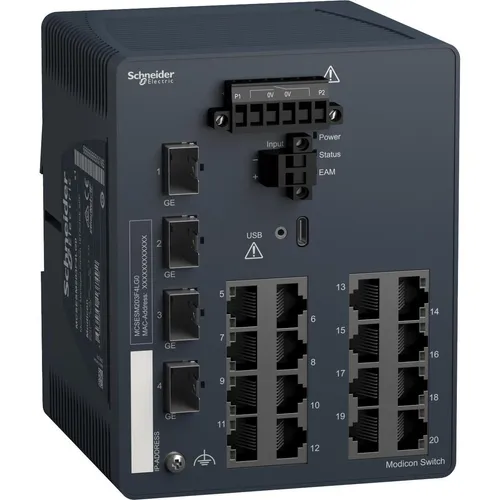 Schneider Electric Netzwerk Switch Modicon 16-Port von Schneider Electric