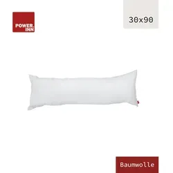 POWER INN® Innenkissen Baumwolle | Rechteckig | 30 x 90 cm in weiß von POWER INN