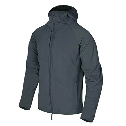 Helikon-Tex Urban Hybrid Softshell Jacket - StormStretch, Shadow Grau, S - Funktionsjacke mit zweiwege-YKK-Reißverschluss, winddicht und mit fleecegefütterten Taschen für optimalen Komfort.