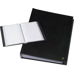 Sichtbuch Rillstab Original A4 schwarz 10 Hüllen RI99414