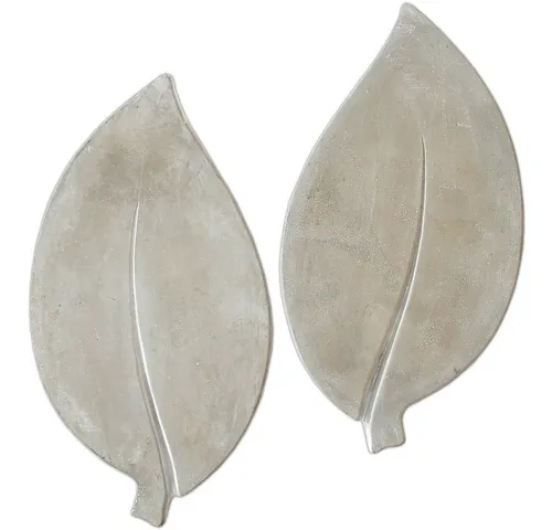 matches21 HOME & HOBBY Gartenfigur Blätter 4 Paar Tritt-Steine 35x18 cm, (8 St), Widerstandsfähig