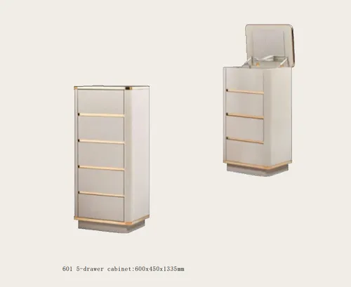 Moderne Kommode Sideboard mit 5 Schubladen und Spiegel - Vielseitige Kommode mit 5 Schubladen für optimalen Stauraum, ideal für Schlafzimmer oder Gästezimmer. Stilvolles Design in Weiß, freistehend und leicht montierbar.