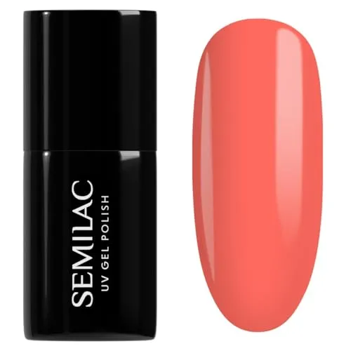 Semilac UV Nagellack 132 Orange Lollipop 7ml Kollektion Sweets&Love