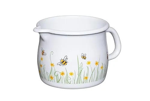 Riess Schnabeltopf Ø12cm 1l Biene Emaille von Riess