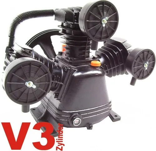 Apex Kompressor B4014/2 - 3 Zylinder V-Form - Kompressoraggregat mit 580L, leistungsstark und ideal für professionelle Anwendungen in Werkstätten oder Bauprojekten.