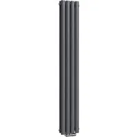 Emke Ovaler Röhrenheizkörper 24x180cm 678W Anthrazit - EMKE Heizkörper in elegantem Anthrazit – für effiziente Wärmeverteilung und modernes Design. Ideal für größere Räume, energiesparend und langlebig, sorgt für Wohlfühlatmosphäre in jedem Zuhause.