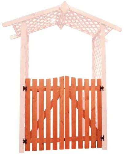 Promadino Zaundoppeltür, braun, B/H: 105cm x 100cm von Promadino