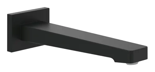 Villeroy & Boch Architectura Square Badewannenauslauf - Matt Black - Eleganter Badewannenauslauf für Wandmontage in Matt Black, ideal für ein modernes Badezimmer-Design.
