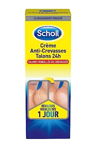 Scholl Fußcreme, gegen Spalten, rissige oder rissige Fersen, 24 Stunden, 60 ml