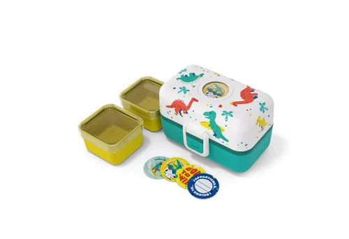 Monbento Lunchbox Kinder TRESOR Dinosaurier 0.8L - Die MB Tresor Dino Kinder Bento Box begeistert kleine Abenteurer mit coolen Dinosauriern! Leicht zu öffnen, robust und hermetisch dicht – ideal für Schule und Reisen.