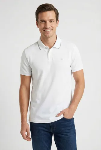 Calvin Klein Poloshirt SS RFND PQ TPPD CLSS Mit Rundhalsausschnitt