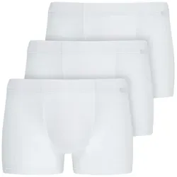 Jockey Trunk Cotton + (3er Pack) - Weiß M - Herrenunterhosen in unifarbenem Design, aus hochwertiger Baumwolle für optimalen Tragekomfort und Maschinenwäsche geeignet.