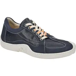 Eject SKAT Herrenschuhe - Dunkelblaue Sneakers für Freizeit - Businessschuhe aus hochwertigem Echtleder mit herausnehmbarem Fußbett, ideal für stilvolle Freizeitaktivitäten und den ganzen Tag bequem.