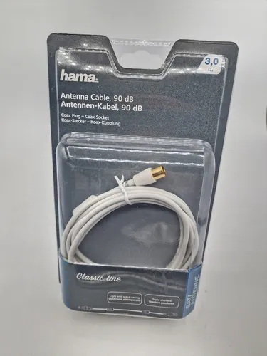 Hama 00182120 3m Antennen-Kabel Dünn 90db Koax Kabel