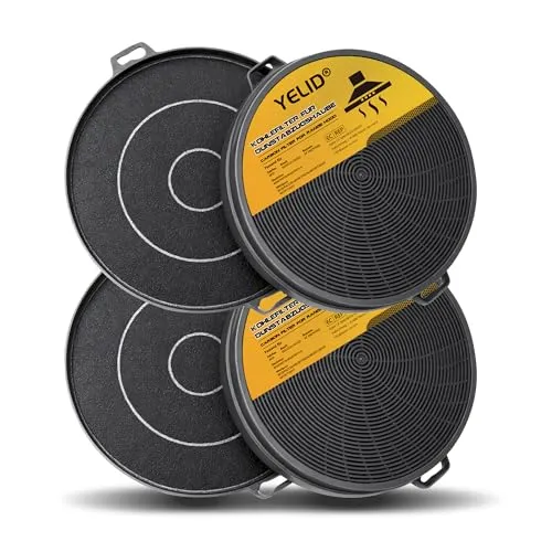 Aktivkohlefilter Dunstabzugshauben für Dehflex AK01 Bomann KF 560 KF560, 210 mm Kohlefilter für Dunstabzugshauben Bosch 00353121/353121 Electrolux 9029793719 Whirlpool B210 4