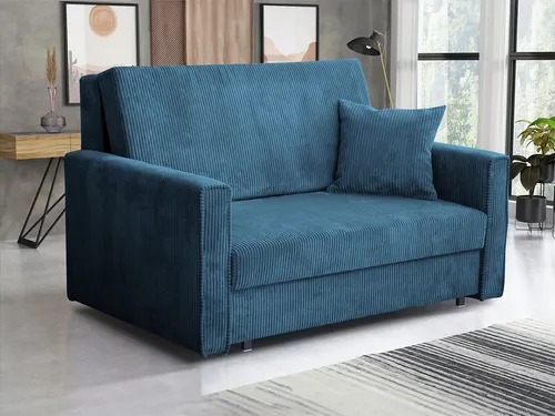 MIRJAN24 Schlafsofa Viva Bis Premium II mit Schlaffunktion in blau von Mirjan24